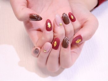 ラルネイル 大宮(Lull. nail)/*ボルドー*チョコレート*