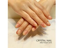 クリスタルネイル アミュプラザおおいた店(CRYSTAL NAIL)/桃ネイル