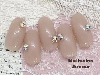 アムールユシマテン 上野湯島店(Amour)/キラキラネイルコース¥7980