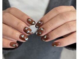 ～お花ホロネイル～