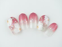 まつげアンドネイル ディアマンローズ(DIAMANT ROSE)/フラワーネイル 90分6930円