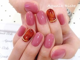 【べっこうネイル】