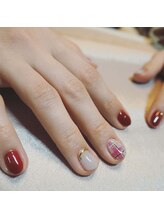 ネイルアンドまつげエクステ専門サロン スリー(THREE)/バレンタインネイル