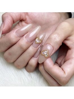 エムクオリティ(M-Quality)/韓国風ハートネイル