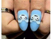 シュガーネイル(sugar nail)/クレヨンしんちゃんのしろネイル