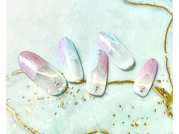 ルル ソレイユ(LouLou Soleil)/ぬりかけネイル