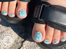 ネイルズガッシュ 溝の口店(NAILs GUSH)/フット/ぷっくり/フラワー