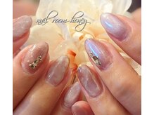 ハニー(honey)/マグネットシンプルネイル♪