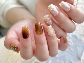 リンネ 静岡店(Rinne)の写真/ネイルを楽しみながら、自爪も美しく。フィルイン×丁寧ケアで、爪の悩みを徹底サポートします◎