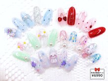 ネイルコレクション ピンク(Nail Collection Pink)の雰囲気（期間限定★フット：ストーンパーツ放題￥4990★ガーリーMAX♪）