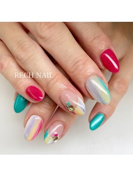 レッシュネイル サロンアンドスクール(RECH NAIL salon&school)/カラフルネイル
