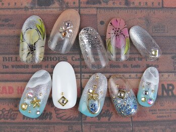 ネイルアンドアイラッシュ テラ 明石店(nail&eyelash Terra)/オフ+ケア付☆定額コース