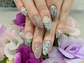 【山川】ツイード×キルティング