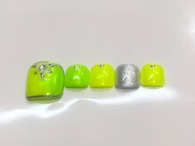 グランディール(Grandir)/夏色オーロラフットネイル