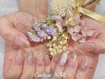 カシェリーネイル(Cacheri NAIL)の写真/《大人フェミニンな可愛さにときめく☆》王道シンプル～トレンドデザインまで♪モテ可愛ネイルはお任せ*