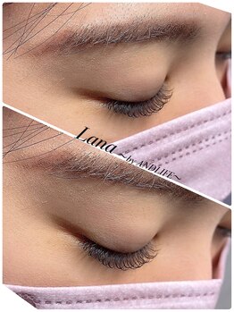 ラナ バイ アンドライフ ショウナン(Lana by andlife Shonan)/RISAオリジナルまつ毛パーマ(上)