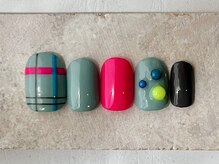 カラ ネイル 中津店(calla nail)/大人のビビットcolor art