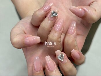 エムシス 夙川店(Msis)の写真/<阪急夙川駅徒歩3分>400色以上のカラーをご用意◎【持ち込み可/グラデ¥5500】1本1本丁寧で美しい仕上がり◇