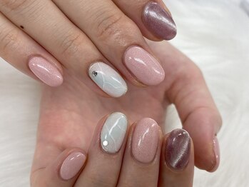 ディーネイル 池袋(D-nail)/【山崎】大理石ネイル