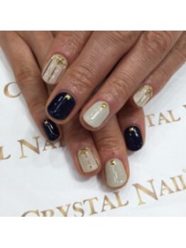 クリスタルネイル ボンベルタ橘店(CRYSTAL NAIL)/ガーリーネイル