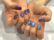 ネイルズアリー 立川店(Nails ally)/ギャラクシー×マグネットネイル