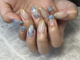 夏のニュアンスネイル