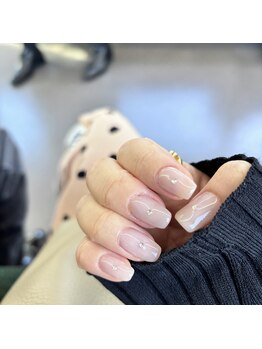 プリュネ(Prune)/ヌーディー/ピンク/透け感