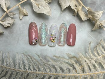 ブリスフルハピネス(Blissful happiness)/定額ネイル(simple)新春ver.