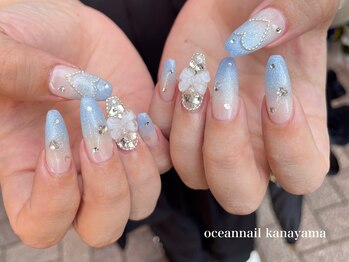 オーシャンネイル 金山店(Ocean Nail)/#ブルーネイル
