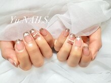 ユーネイルズ 恵比寿(Yu.NAILS.)/春ネイルうるマグフレンチチーク