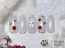 11,12月定額A/雪だるまネイル