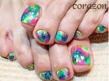 コラソンネイル(corazon nail)/FOOT★90分やり放題カラフル