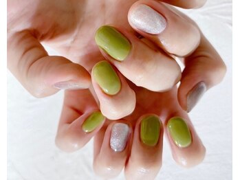 ビューティービースト フォー ネイルアンドアイラッシュ 松浜店(beauty:beast)/ピスタチオグリーン☆