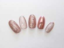 アヴィニール 表参道(Avenir)/キラキラピンクネイル