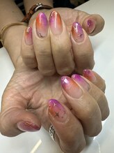 サラサネイルズ 代官山 恵比寿(sarasanails)/ニュアンス/カラフル/星