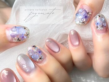 フユメイト(fuyumate)/紫陽花ネイル