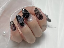 ブラックレースネイル
