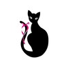 黒猫リボン 世田谷のお店ロゴ