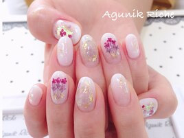 【押し花ネイル】