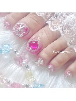 ファラウェイネイル(Faraway nail)/ピンクなy2kネイル☆
