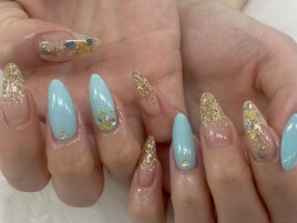 【山崎】夏ネイル