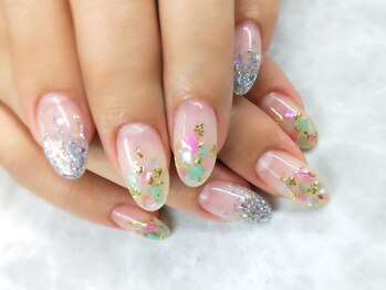 ネイルサロン シェル(Nail Salon SHELL)/夏先取りクリアネイル