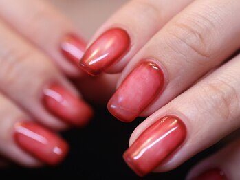 クロ(KURO)/囲みグラデー/茜部ネイルサロン