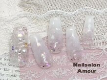 アムールユシマテン 上野湯島店(Amour)/キラキラネイルコース¥7980