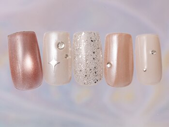 ジェミーネイル シンジュク(Jemiy nail shinjuku)/マグオーロララメキラキラ¥7980