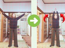 サプライズ整体院/40代ママさんの肩こり初回結果