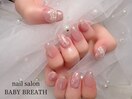持ち込み☆お花ネイル