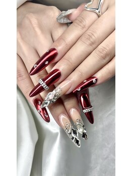 クロスネイル 渋谷店(CROSS nail)/華やかミラーネイル