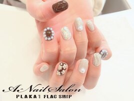 20/11/8　ブラウン×ラメ