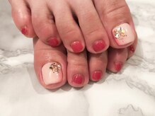 プルメリア(Plumeria)/【フット】縦グラデ×ビジュー